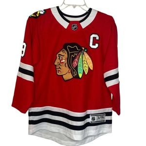 NHL Officially Licensed Blackhawks Toews #19 Home Youth Jersey sz L/XL